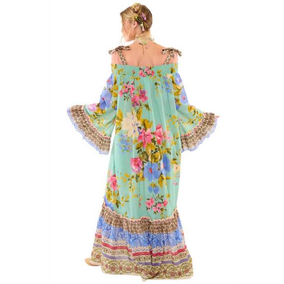 NEW ARATTA eva dress in soft mint floral - Picture 2 of 2